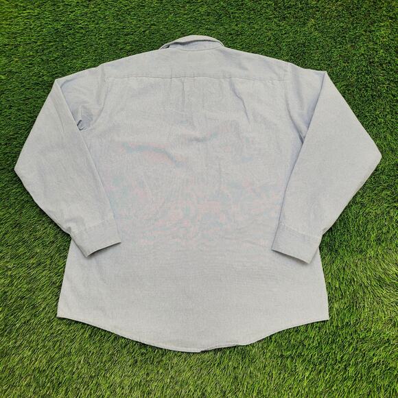 Vintage Filedmaster Button Shirt XL 16 23x30 Blue - Picture 2 of 9